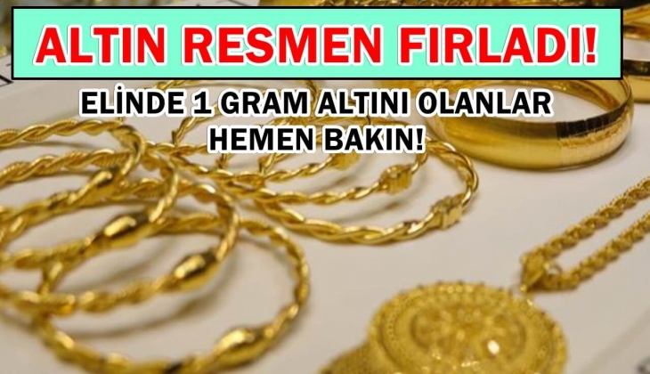 Altın fiyatları resmen fırladı! 1 gram altını olanlar hemen bakın! Yatırımcılara müjde! 9 Ağustos 2022 altın fiyatları