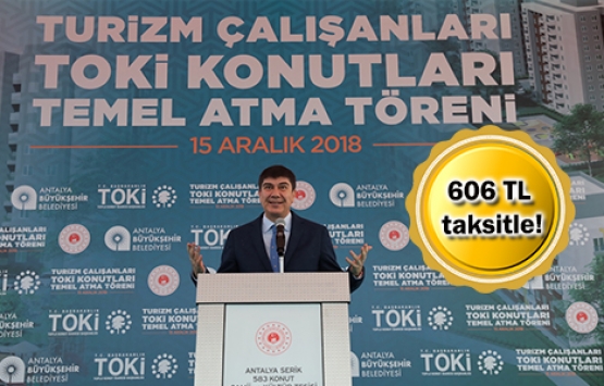 TOKİ'den turizm çalışanlarına 2 bin 200 konut!