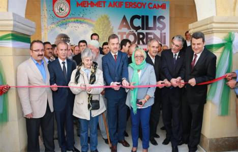 Mehmet Akif Ersoy Camii'nin açılışı torunu Selma Argon tarafından yapıldı!