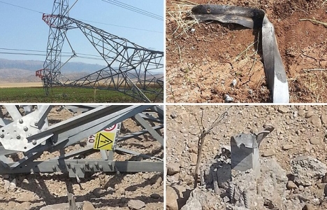 Cizre-Silopi elektrik iletim hattına sabotaj!