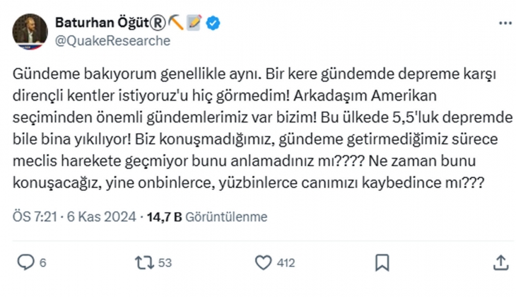 Türkiye de 5.5 lik depremde bile bina yıkılıyor! Deprem araştırmacısından depreme karşı dirençli kentler çağrısı! 