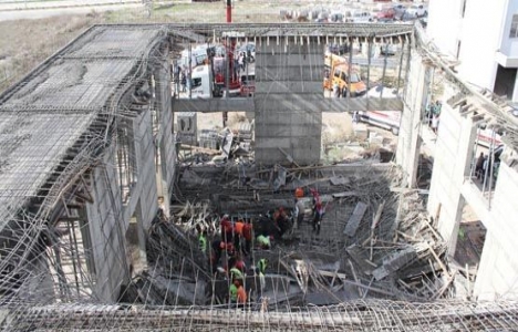 Balıkesir Üniversitesi inşaatı göçük