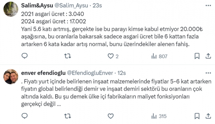 Demir hariç neredeyse tüm inşaat malzemelerine 3 senede yüzde 500-900 zam geldi!