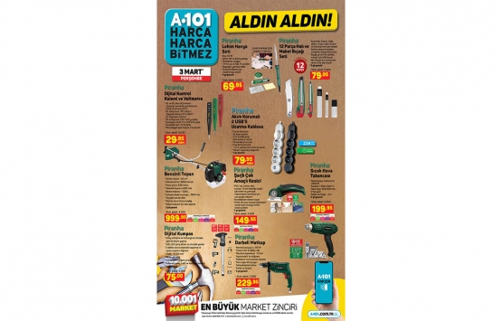 A101 3 Mart 2022 kataloğu! Kadınlar gününe özel dev fırsatlar!