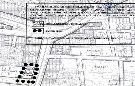 Bağcılar 339 ada, 13 parselin imar planı askıya çıkarıldı!
