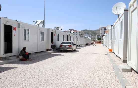 Elazığ da 2 bin 584 konteyner yerleşime açıldı!