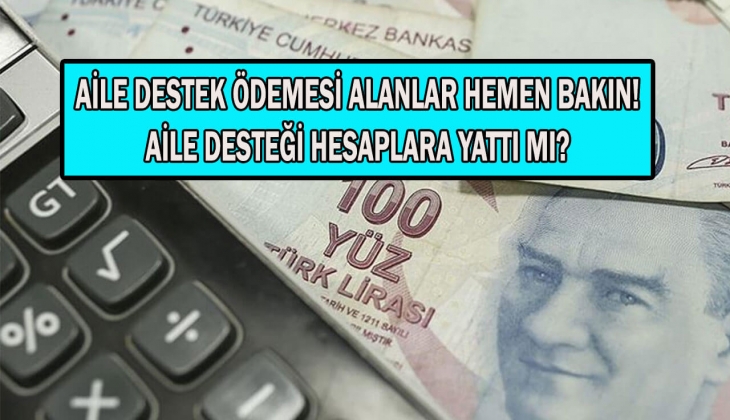 Aile destek ödemesi Nisan ayı ne zaman hesaplara yatacak? Aile destek ödemesi alanlar şimdi bakın! 