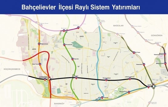 İstanbul raylı sistem haritası 2019!