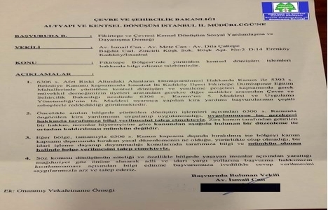 Fikirtepe kira yardımı istiyor!