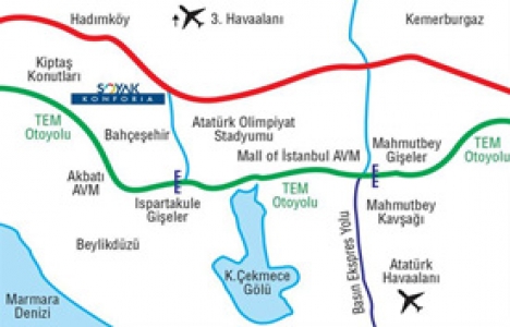 Soyak Konforia konum!