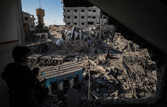 Gazze de yıkım protestosu!