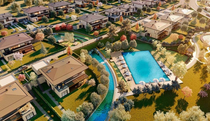 Büyükçekmece Yeşil Yaka Su Projesi nde 5+2 villa 78 milyon TL den satılıyor! 