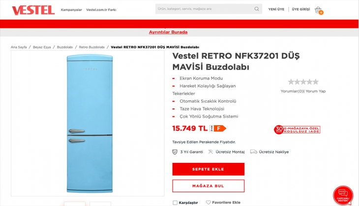 Retro severlere Vestel’den 2’li ürün alımına 750 TL indirim fırsatı. İşte 22 Eylül 2022 Vestel fiyat listesi