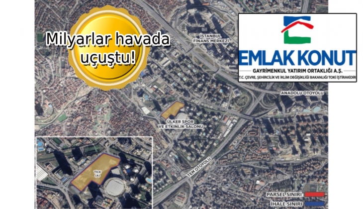 Emlak Konut GYO Ataşehir Küçükbakkalköy ihalesine 46 milyar TL’lik teklif!