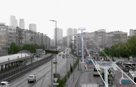 Mecidiyeköy-Çamlıca teleferik hattının animasyon görüntüleri yayınlandı!
