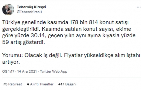 Konut satışları rekor kırdı! İşte nedeni!