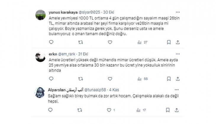 Şantiyelerde kim, ne kadar kazanıyor?
