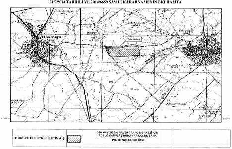 Vize Havza Trafo Merkezi için Kırklareli Vize de kamulaştırma!