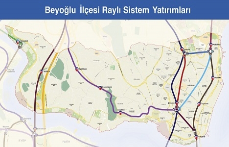 İşte İstanbul un raylı sistem haritası!