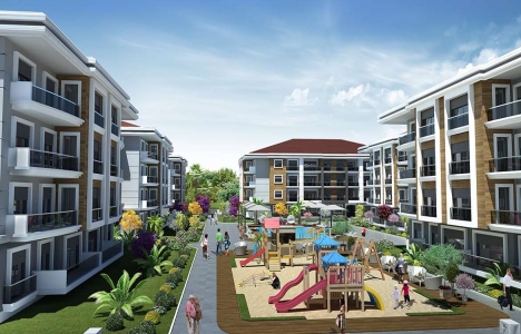 Muğla Yeşil Residence' da daireler 225 bin TL' den başlıyor!