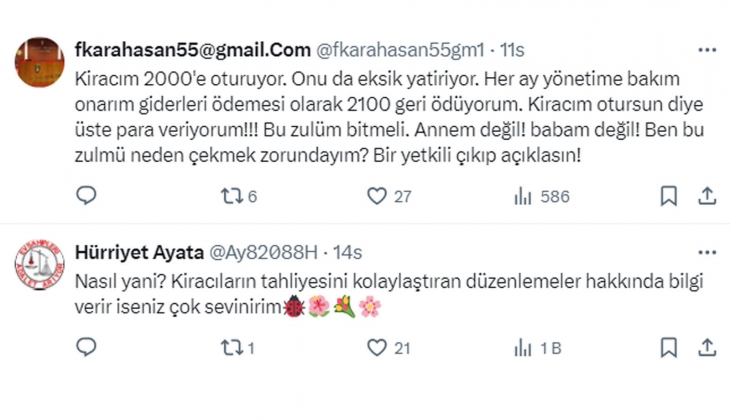 Avukattan Cumhurbaşkanı Erdoğan a çağrı: Yüzde 25 sınırı çözüldü, sıra kiracıların tahliyesini kolaylaştıran düzenlemede