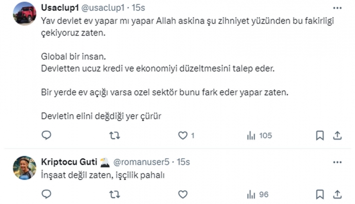 Emekliler için 2 bin 500 TL kira ile sosyal konut sağlanabilir önerisi!