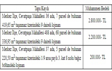 Çanakkale de 42.8 milyon TL ye satılık 3 arsa, 19 lojman!