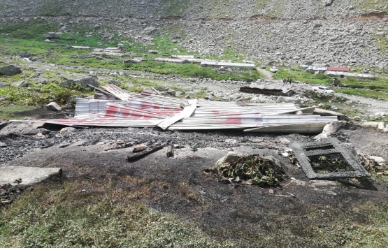 Rize de 4 yayla evinin yakıldığı iddiası!