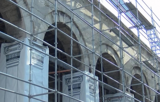 Topkapı Sarayı'nda bulunan Fatih Köşkü'nde beton kubbeler söküldü!