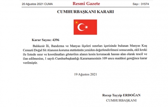 Manyas Kuş Cenneti kesin korunacak hassas alan olarak ilan edildi!