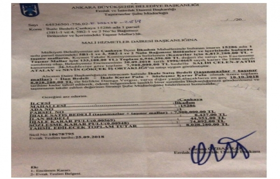 Melih Gökçek, başkanlık konutunu satın aldı!