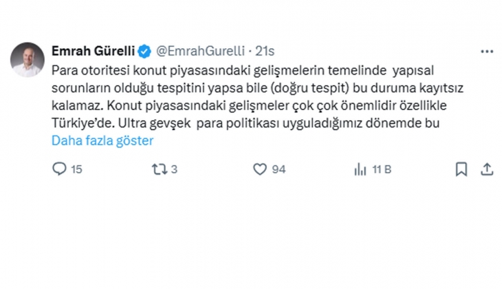 İhtiyaç fazlası konut alım satımını ve arsa spekülasyonunu engellemek için acil adımlar atılmalı!