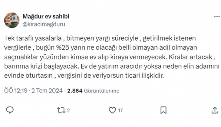Kiracı mağduru doktor ev sahiplerine sordu: Bu şartlarda evinizi kiraya verir misiniz gerçekten?