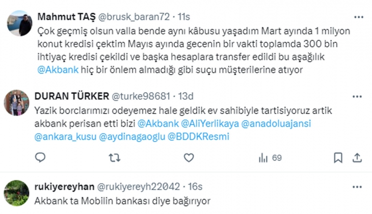 Akbank mağdurları seslerini duyurmaya çalışıyor: 650 bin TL konut kredisi çektik, başka hesaplara 350 bin TL gitti!