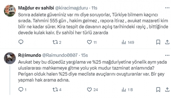 Ev sahipleri tepkili: Kira tespit davası için verilen tahmini bitiş süresi 555 gün!