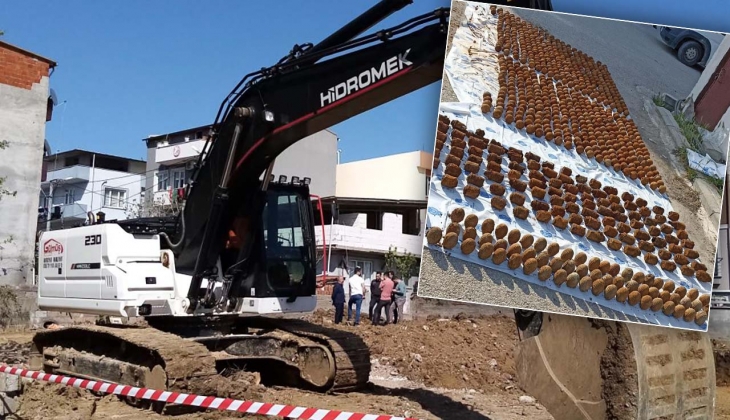 Balıkesir de inşaat temelinden çıkan yüzlerce bombanın sırrı ortaya çıktı