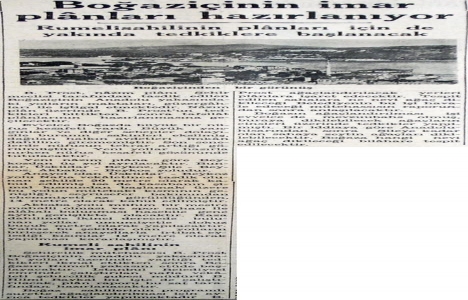 1941 yılında Boğaziçi nin imar planı hazırlanıyor!