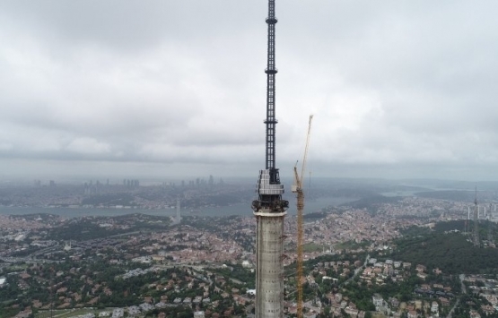 Çamlıca Kulesi nin inşaatında sona yaklaşılıyor!