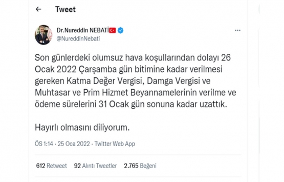 Vergi süreleri resmen uzatıldı!