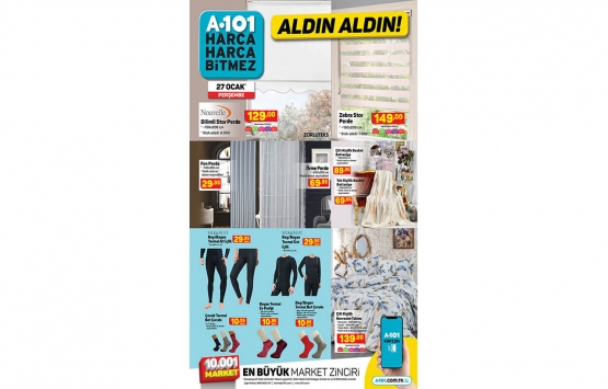 A101 aldın aldın online 27 Ocak kataloğu!