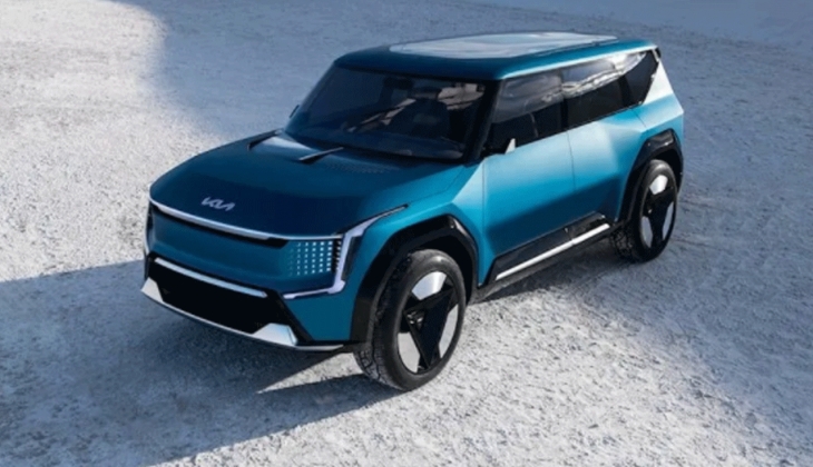 Yedi kişilik elektrikli Kia EV9 modeli Türkiye yollarında!
