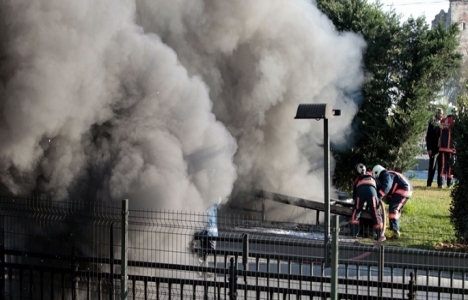 Topkapı alt geçidinde yangın çıktı!