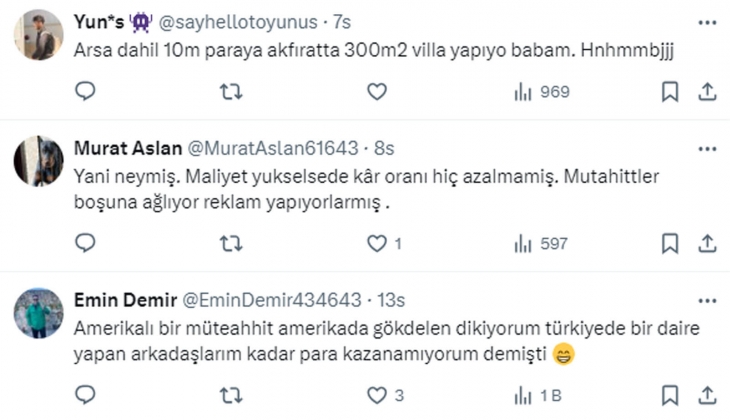 Hem beton hem de konut fiyatları 10 yılda 20 kat arttı!