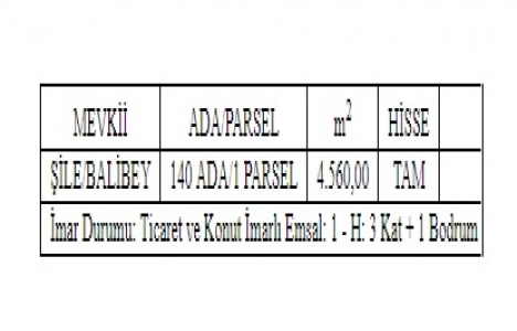 Şile de 8 milyon TL ye satılık arsa!