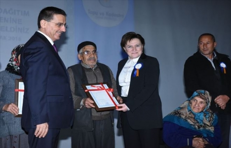 Hatay'da hak sahiplerine tapuları verildi!