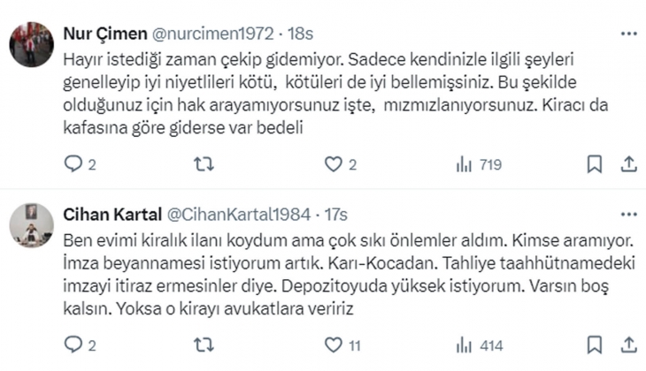 Kira sözleşmesinde 12 yıl detayına isyan: Ev sahipleri adil değil derken, kiracılar Evini kiraya verme dedi!