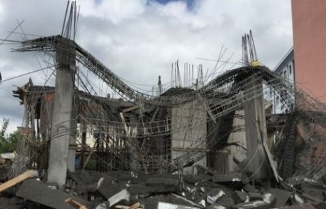 Çekmeköy'de inşaat çöktü!