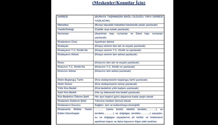 Kira sözleşmesi yaparken nelere dikkat edilmeli? 2022 Kira kontratı örneği nasıldır?
