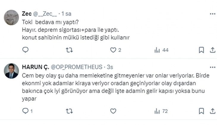 Deprem fırsatçıları: TOKİ nin yaptığı konutları depremzedelere kiralıyorlar!