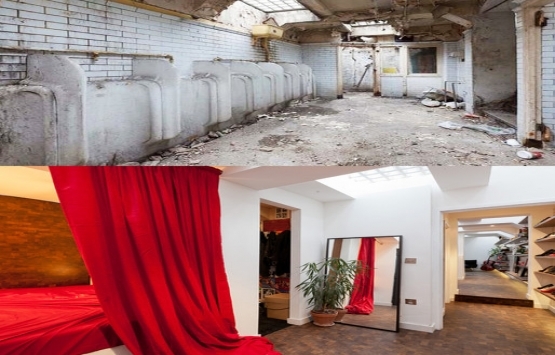 İngiliz mimar yıkık tuvaletten ev yaptı!